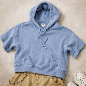 Citizens of Humanity Blue Short Sleeve Hoodie USA Made Medium